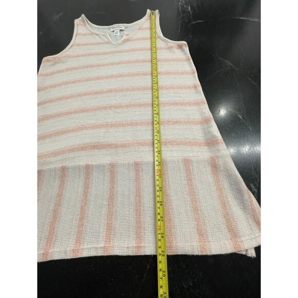Motherhood Maternity peach and white sleeveless knit tank MED - Picture 7 of 8